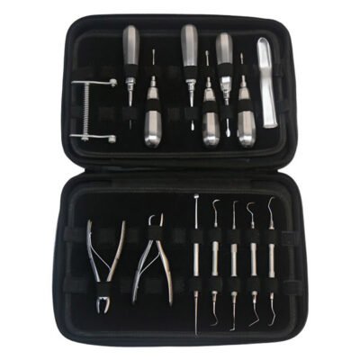 Instrument Set for Dog with Standard Handle Elevators – 15pcs