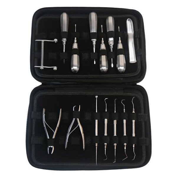 Instrument Set for Dog with Standard Handle Elevators – 15pcs